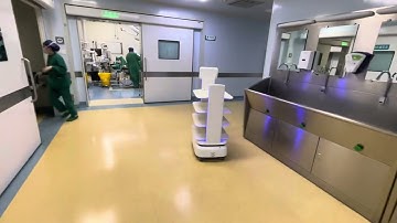 Autoxing Delivery Robots at Work: Revolutionizing Logistics at Wuhan Union Hospital!