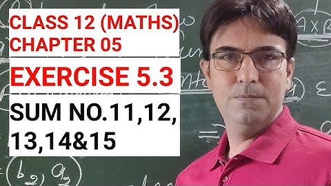 12th MATHS |  DIFFERENTIATION of inverse trigonometric Function | EXERCISE 5.3 | ANANT MATHEMATICS |