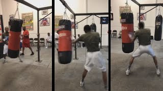 Celebrity Robert Easter Jr training with small audience, staying focused | Fights Mikey Garcia 7/28 in L.A. Profile