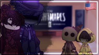 Little Nightmares || react to memes[animation] + The Lady | gacha club