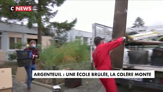 Argenteuil : une école brûlée, la colère monte dans la population