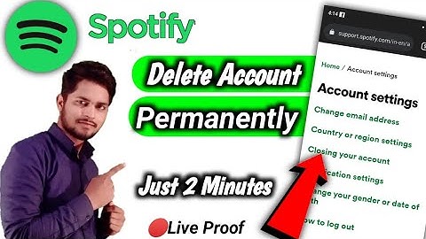 How to delete spotify account | Spotify delete account permanently