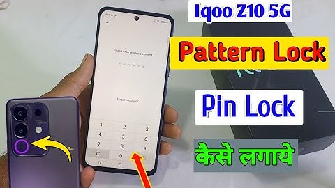 Iqoo Z10 5g me Pattern pin lock kaise lagaye/how to set pattern lock in iqoo z10 5g