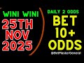 Football Prediction Today 25-11-2025 | Soccer Predictions today | Daily Sports Predictions