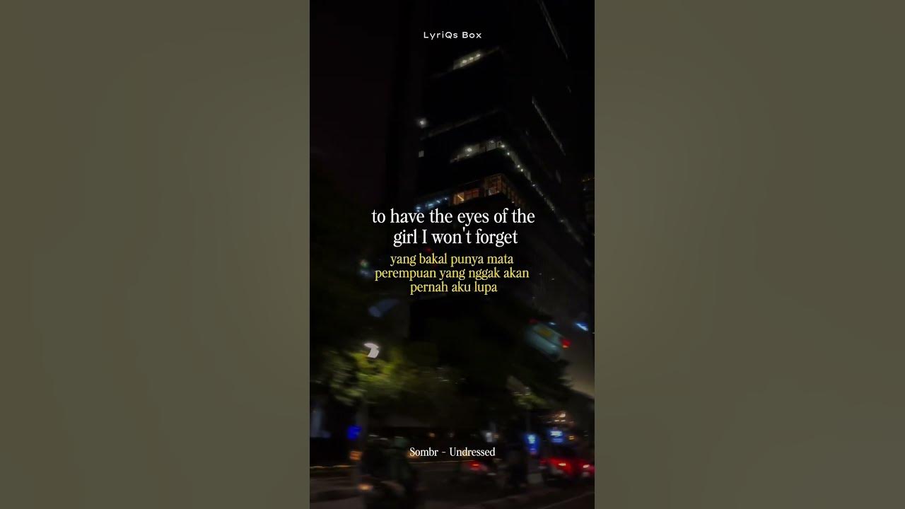 sombr - undressed lyrics terjemahan #sombr #undressed #shorts #music #sadvibes #galaubrutal #quotes
