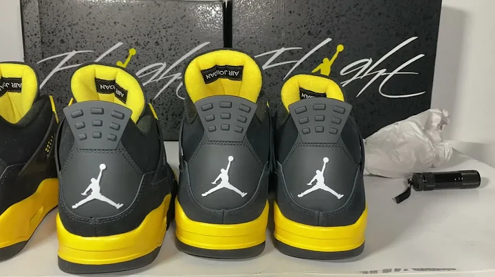 BEWARE!!! AIR JORDAN 4 THUNDER REAL VS FAKE REVIEW COMPARISON