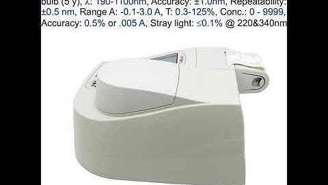 BioMate 3 spectrophotometer produced by Thermo Spectronic