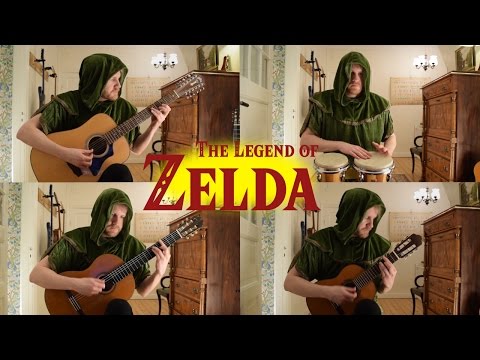 zelda:-the-wind-waker---dragon-roost-island-(acoustic-classical-12-string-guitar-music-and-bass)