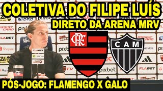 Pós-Jogo Coletiva Do Filipe Luís Ao Vivo Após Flamengo X Atlético-Mg Direto Da Arena Mrv
