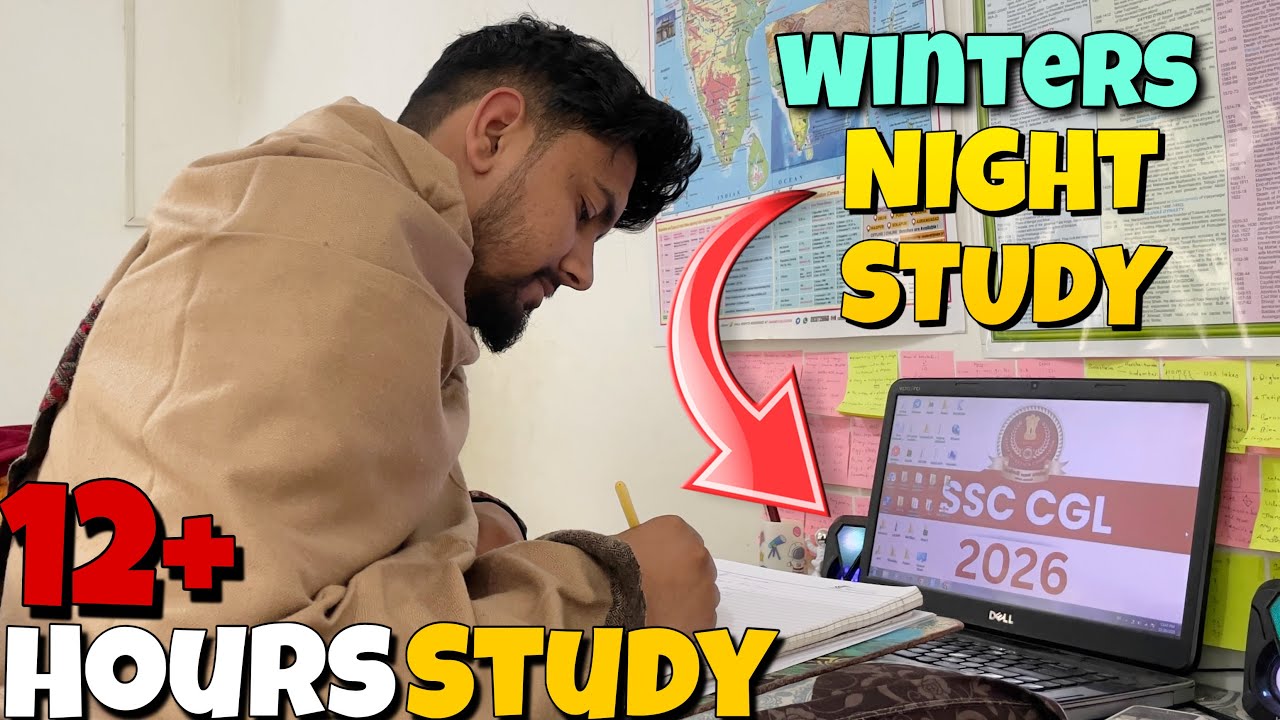 A Day in life of SSC ASPIRANT || SSC CGL 2026 DAILY STUDY VLOG || ANKIT ...