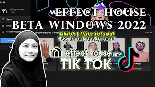 Effect house beta for windows | Tiktok | Filter toturial | How to put background screenshot 2