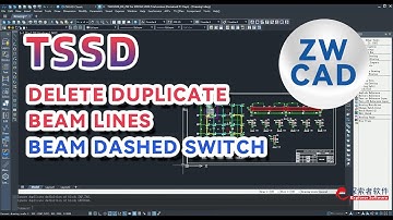 TSSD Software：Fast, Batch, Automatic Beam Lines Handle in ZWCAD(part 9)#tutorial