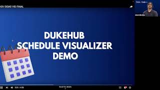 Student Schedule Visualizer for DukeHub