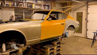Datsun 240z Restoration - Rebuilding the Driver side Quarter Panel