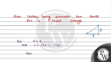 Given that \( \vec{A}+\vec{B}+\vec{C}=0 \) out of three vectors two are equal in magnitude and t...