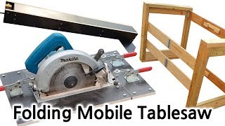 접이식 테이블쏘 만들기(Make a folding mobile tablesaw fence)