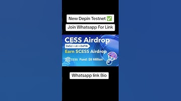 Cess Network Full Guide | Cess Airdrop Full Details | Cess Network Complete Details