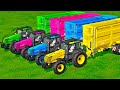Tractors of colors  transportation of fertilizers for sale farming simulator 22  farmya