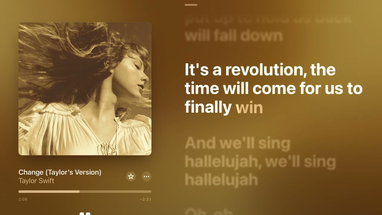 Change (Taylor’s Version) [Karaoke Version] - Taylor Swift