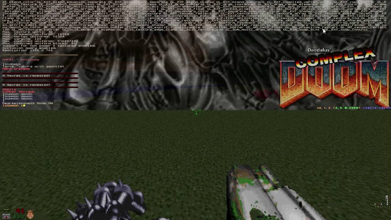 When an insane cyber hexen plays Complex Doom ... - YouTube