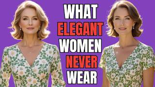 Natural Older women over 60: 21 COMMON Wardrobe MISTAKES Elegant  AVOID