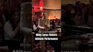 Miley Cyrus Sings “Flowers” in Intimate NYC Piano Bar Performance 🌹🎹 | #shorts #mileycyrus