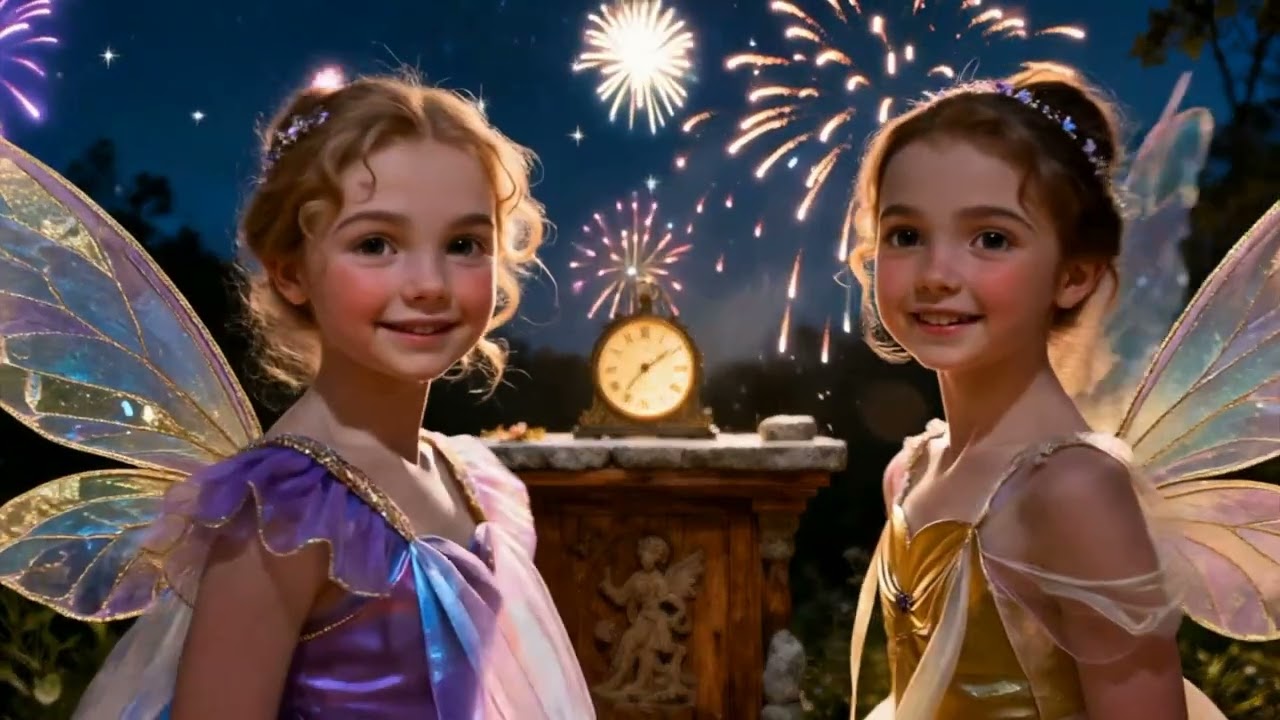 Fantasy Fairies Celebrate New Year’s Eve | AI Enchanted World Art TV | Fairies in an AI with Music