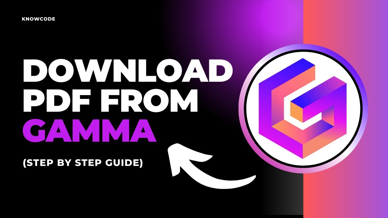 How to download pdf from gamma ai step by step youtube