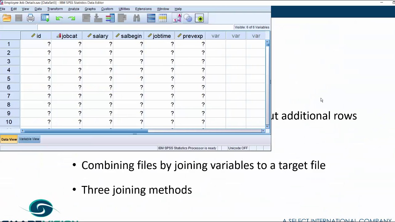 How To Merge Files Spss