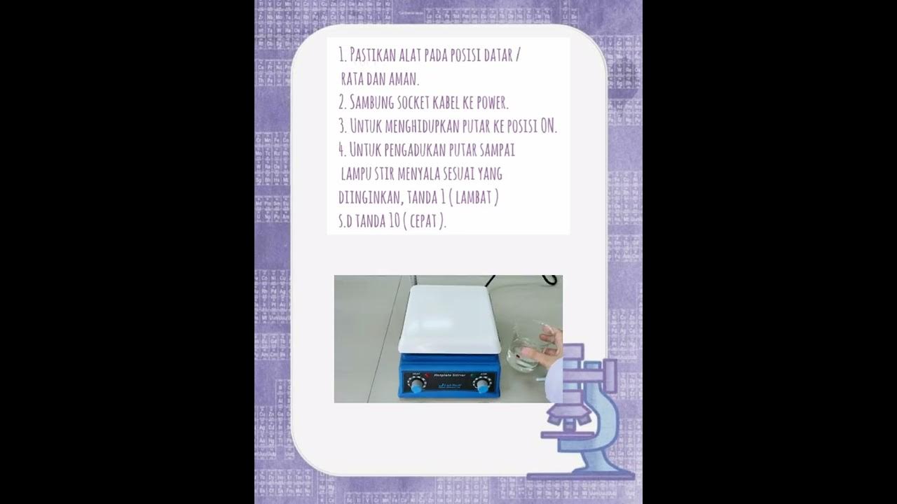 penglab Standart operating procedure (SOP) Alat Hot Plate Stirrer