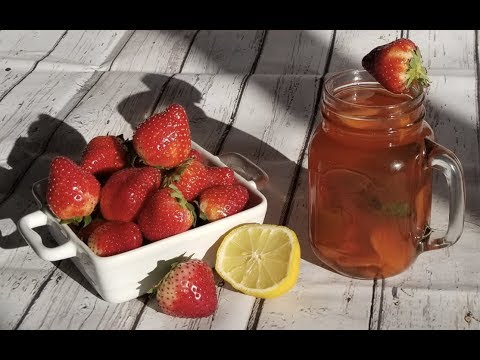 strawberry-iced-tea-||-refreshingly-cold-summer-drink