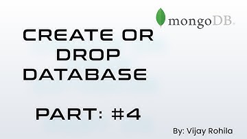 How to Create Database & Drop Database in MongoDB | MongoDB Tutorial in Hindi