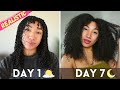 My realistic weekly curly hair routine morning  night