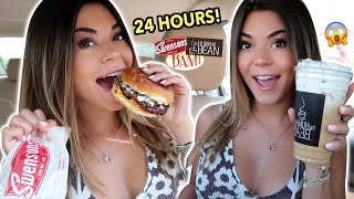 Eating ONLY at LOCAL FOOD RESTAURANTS for 24 HOURS