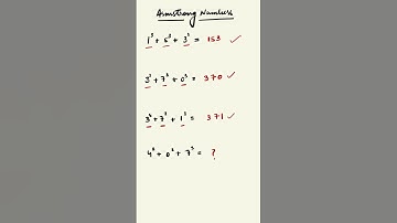 Mind-Blowing Math Magic: 3-Digit Armstrong Numbers! #maths #armstrongnumber