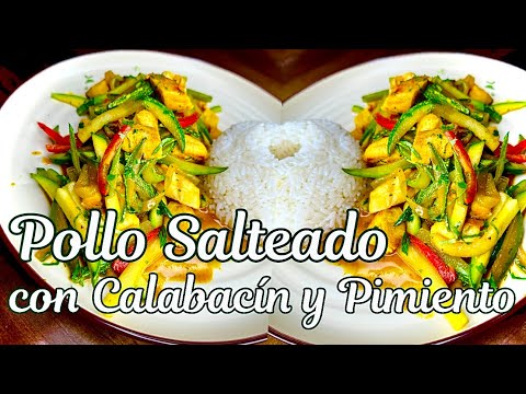 Como Preparar Zucchini Salteado Con Pollo