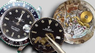 Restoring a Rusted Water Damaged Rolex GMT  INSANE Before & After !