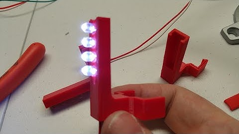 Rostock Max v2 4 LED Insert for the LED strip extrusion clip remixed