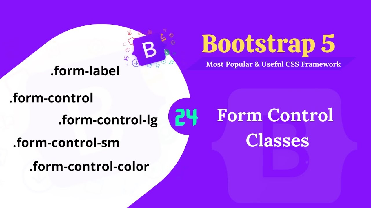 Bootstrap 5 form control classes. YouTube