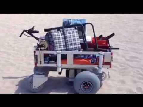 Ultimate Electric Fishing Cart Soft Sand Test 