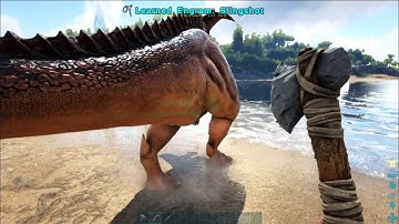 Ark Survival Evolved Ep 1 - Taming Dilo, Building Base