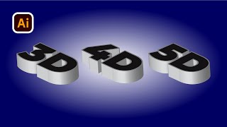 Create a 3D Text Effect Design with Adobe Illustrator | Tips &amp; Experience Share #3DText #3d