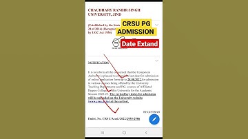 crsu pg admission date extend