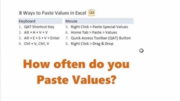 Paste Buddy Demo - Keyboard Shortcuts for Excel