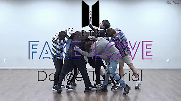 BTS - 'FAKE LOVE' (DANCE TUTORIAL SLOW MIRRORED) | Swat Pizza