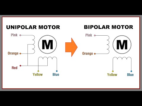 Униполярный шаговый двигатель 28BYJ-48 в биполярный
