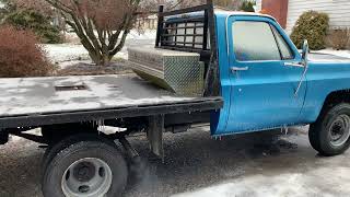 1977 Chevrolet K30 383 Stroker Cold Start w\/ Flowmaster Super 10s