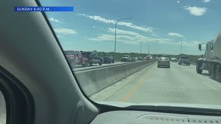 3-vehicle crash on I-94