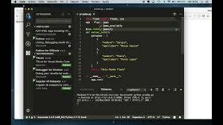 Developing a RESTful web service in JSON format using Python and Flask