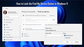How to Lock the Find My Device Option in Windows 11